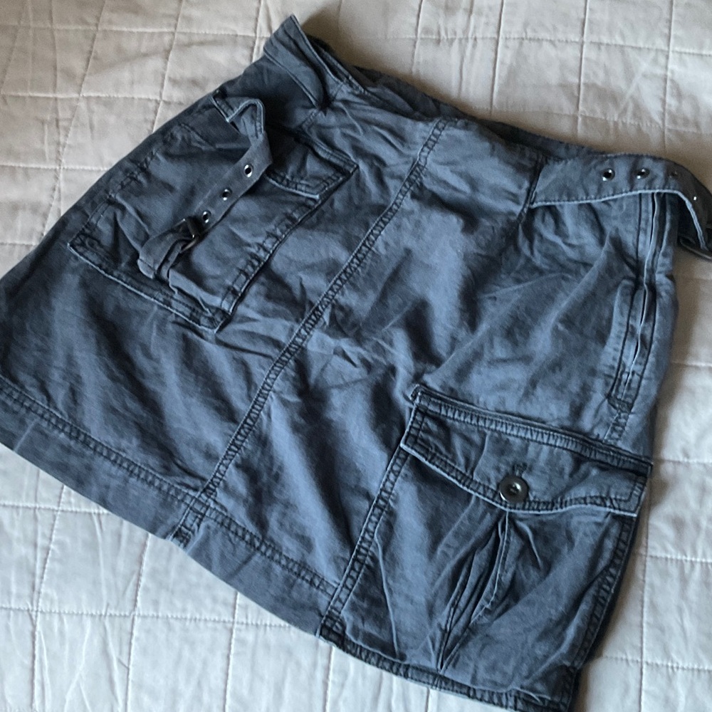 Free People Charcoal Erika Mini Skirt